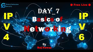 IPV4 amp IPV6  Basics of Networking  Day7  Free Live Classes  by GDS [upl. by Leamhsi]