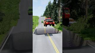 Which car driver fall in giant pit part726 shortvideo beamngdrive shorts india truck usa [upl. by Rawde]