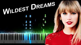 Taylor Swift  Wildest Dreams Piano Tutorial [upl. by Pillow]