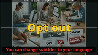 Opt out meaning with 5 examples 2 [upl. by Aidyl217]