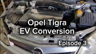 Opel Tigra EV Conversion  Episode 3 [upl. by Anikes]