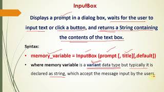 msgbox and inputbox in VB 6 [upl. by Iolande857]