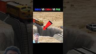 India vs China vs pakistan Train stunt shots [upl. by Hgielrac740]