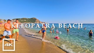 Kleopatra beach in Alanya June 2023 🏖️ Summer walking  4K HDR 60fps [upl. by Nash]