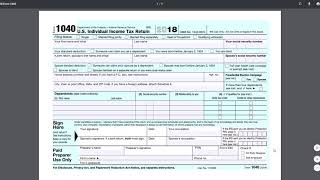 2 Minute Tax Topics  2018 Form 1040  Reviewing the Form [upl. by Assitruc]