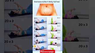 best effective exercise to burn belly fat shortvideo exerciseathome burnbellyfat fitnessroutine [upl. by Grosmark]