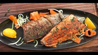 Pan Fry Trout Fillets  crispy without flour  Christine Cushing [upl. by Tavy]