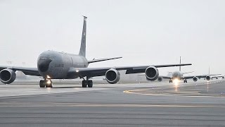 KC135 Takeoff [upl. by Annaitat]