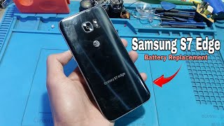 Samsung Galaxy S7 Edge Battery Replacement  Javiers DIY [upl. by Sessylu299]