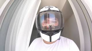 Bell helmet transitions visor test [upl. by Odnomra]