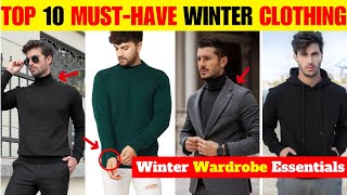 Winter Wardrobe Essentials for Men Top 10 MustHave Items I Mens winter fashion fashion [upl. by Adrial]