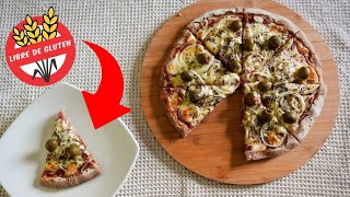 Cómo hacer PIZZA de trigo SARRACENO SIN GLUTEN masa sin huevos ni leche [upl. by Mapel651]