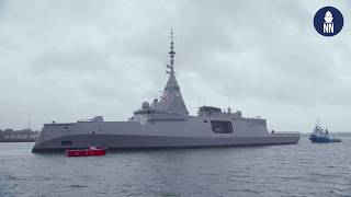 First FDI Frigate Amiral Ronarch Starts Sea Trials [upl. by Ariaj]