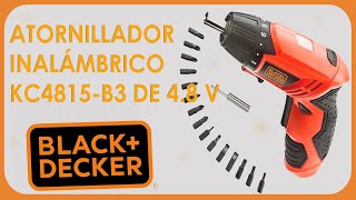 Atornillador Inalámbrico Black And Decker KC4815B3  48V [upl. by Lennor]