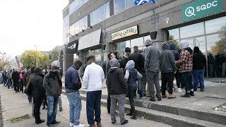 Customers leave the L’Acadie Blvd SQDC with their cannabis [upl. by Aicak]