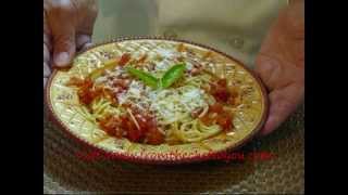 Angel hair pasta with tomato garlic amp basil [upl. by Ozzy787]