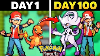 I Played 100 Days in Pokemon Radical Red HARDEST Rom Hack Ever [upl. by Jordan]