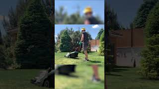 Backyard Cleanup Adventure Mowing Overgrown Grass with Joy and Skill [upl. by Allie752]