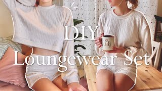 DIY Easy Loungewear Set  Super Cozy And Beginner Friendly [upl. by Hendricks]