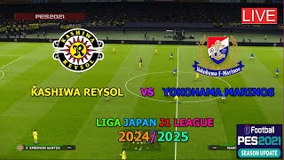 KASHIWA REYSOL VS YOKOHAMA F MARINOS J1 LEAGUE 2024 GAMEPLAY SIMULATION PES 2021 [upl. by Wappes]