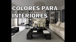 Las mejores combinaciones de colores para interiores [upl. by Bertold]