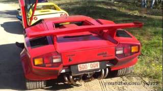 Lamborghini Countach 5000 Quattrovalvole with Kreissieg exhaust system  1080p HD [upl. by Enerol975]