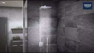 Rain shower head installation from ceiling  Hansgrohe shower head [upl. by Berger569]