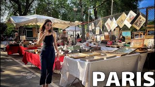 🇫🇷PARIS 4K WALK IN PARIS quotWEEKEND FLEA MARKET VANVESquot EDITED VERSION 26JULY2022 [upl. by Lavelle]