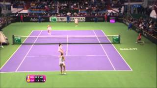 Highlights BeguNiculescu ROU v Medina GarriguesMuguruza ESP [upl. by Crawford]