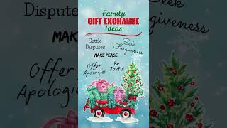 Family Gift Exchange Ideas christmas family love bible [upl. by Safier262]