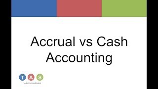 Accrual vs Cash Accounting [upl. by Htial]