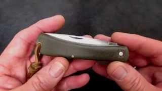 GEC 71 Bull Nose Sodbuster in Green Micarta Classic on Top of Classic [upl. by Ynamreg]