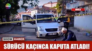 Sürücü kaçınca kaputa atladı [upl. by Ignacio]