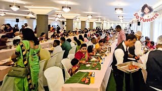 1200pax Feast How Indian Banana Leaf Serve Malaysias Biggest Traditional Indian Wedding [upl. by Dame]