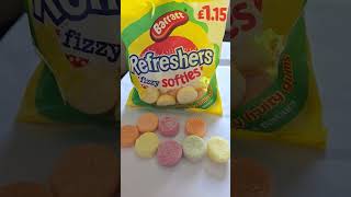 BARRATT REFRESHERS FIZZY SOFTIES refreshers fizzy candy sweets shorts [upl. by Ssew665]