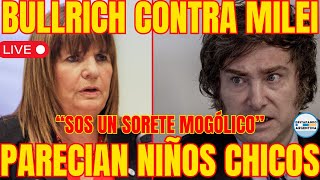 ¡SE ARMA EL DESPELOTE 🔴 Bullrich y Milei a los gritos en un programa de televisión en vivo [upl. by Dupin]