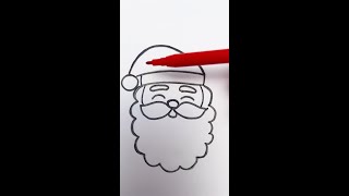 Lets Draw Santa Claus 🎅 kids shorts [upl. by Nylecoj730]