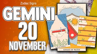 🤑 🔥𝐅𝐎𝐑𝐓𝐔𝐍𝐄 𝐈𝐒 𝐖𝐈𝐓𝐇 𝐘𝐎𝐔 🤑 💵 Gemini ♊ Horoscope for today november 20 2024 🔮 horoscope Daily gemini [upl. by Aerdnahc]