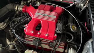 1986 PONTIAC FIERO GT ENGINE BAYRUNNING [upl. by Cole]