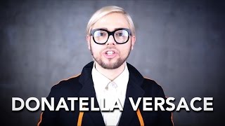 How to pronounce DONATELLA VERSACE [upl. by Aerol]