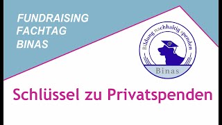 1 Fachtag 2024 quotSchlüssel zu Privatspendenquot [upl. by Coheman]