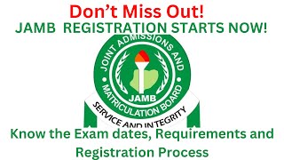 JAMB 2024 Registration Starts NOW  Easy Steps to Register with Less Stress [upl. by Corrie]