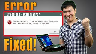 HOW TO FIX UTWEBEXE SYSTEM ERROR IN WINDOWS 10 2021｜DLL File Missing l Problem Solved [upl. by Fredrika]