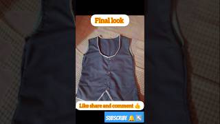 Jacket cutting and stitching tutorial part2🔥 how to make jacket uniform for girls😱shortsfeedviral [upl. by Pricilla]