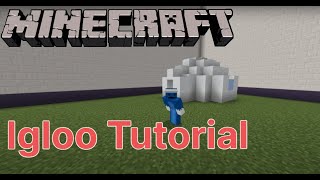 Minecraft How to Build an Igloo [upl. by Jefferey142]