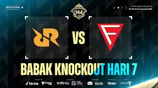 ID M4 Babak Knockout Hari 7  FCON vs RRQ Hoshi Game 1 [upl. by Ambie973]