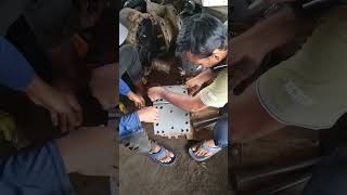 Brake shoe lining change  ব্রেক শু লাইনিং পরিবর্তন। automobile bangladesh [upl. by Einobe]