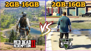 RDR 2 VS GTA V 2GB VS 4GB VS 8GB VS 12GB VS 16GB RAM COMPARISON [upl. by Mozza12]