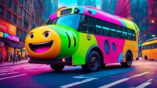 The Wheels on the Bus  Nursery Rhymes  Kids Songs  Fun and Learning [upl. by Casie]