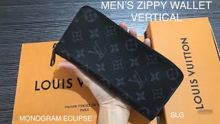 Louis Vuitton Zippy Vertical Wallet M62295  what fit’s inside [upl. by Feetal165]